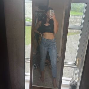 light washed skinny jeans